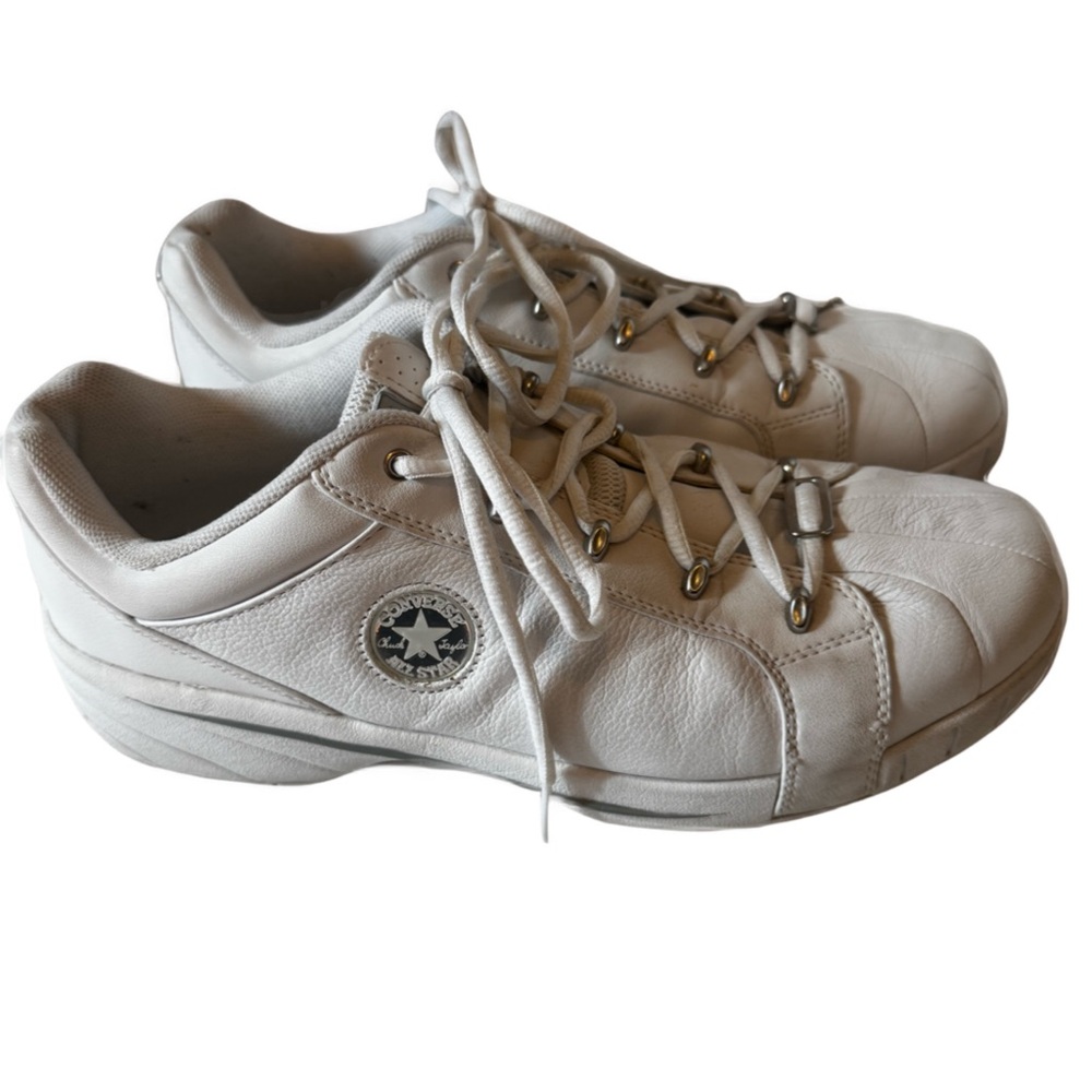 Converse White Leather Gym Sneakers 11